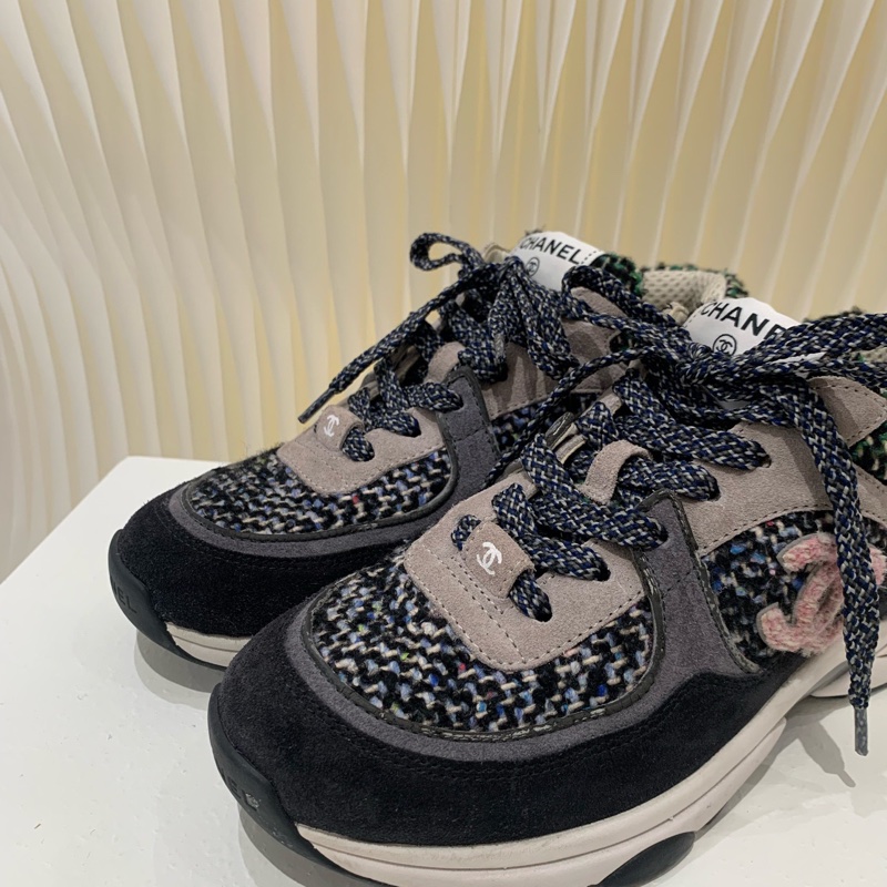 Chanel 香奈兒 22k粗花呢運動鞋   36碼 99新-4