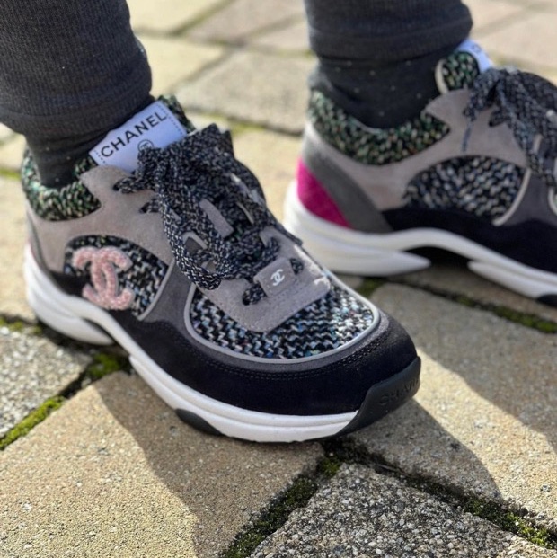 Chanel 香奈兒 22k粗花呢運動鞋   36碼 99新-8