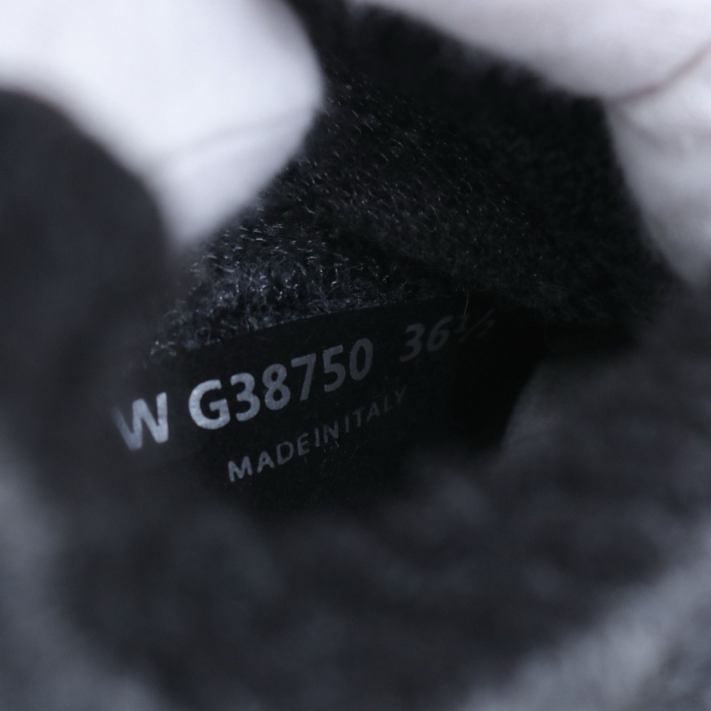 香奈兒黑灰拼色毛呢系帶運動鞋,36.5碼 99新 無附件-7