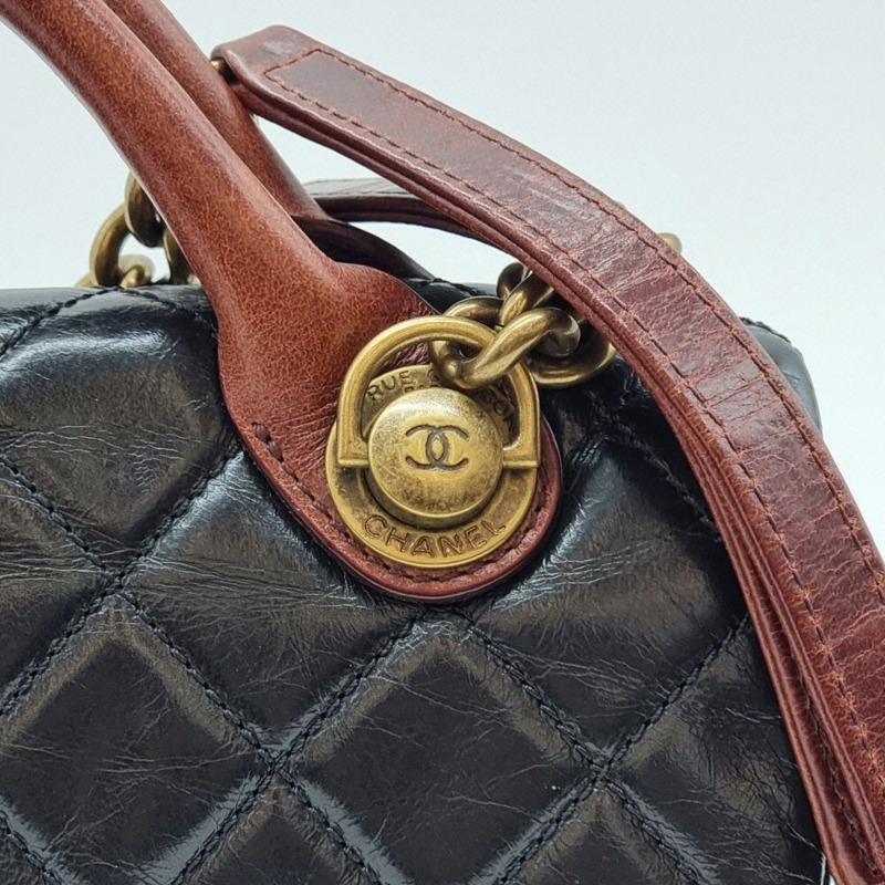 【包稅】CHANEL Castle Lock Top Handle Bag 黑色 CHB082012-2
