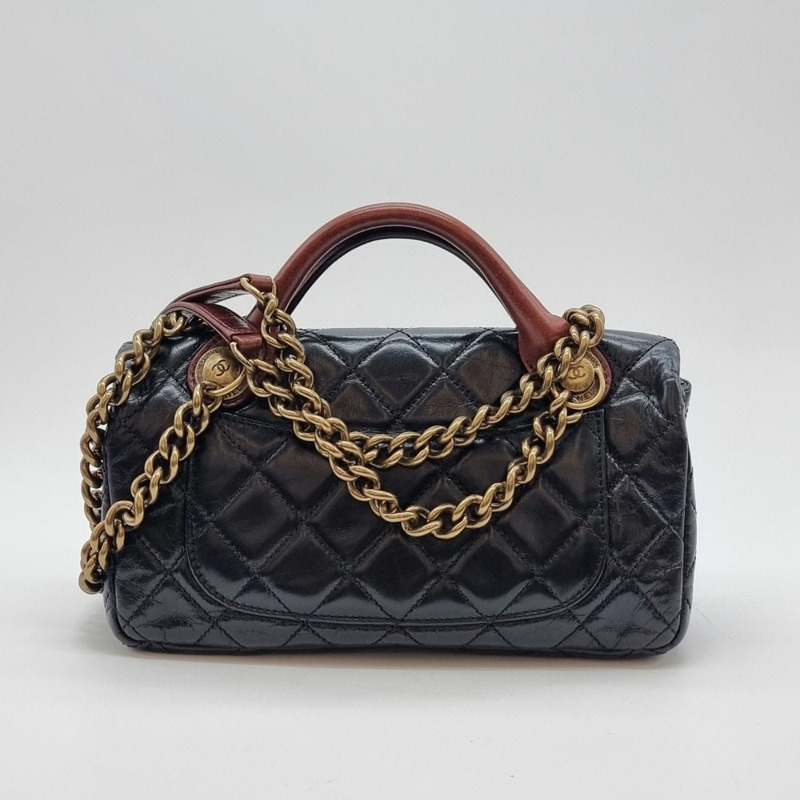【包稅】CHANEL Castle Lock Top Handle Bag 黑色 CHB082012-3