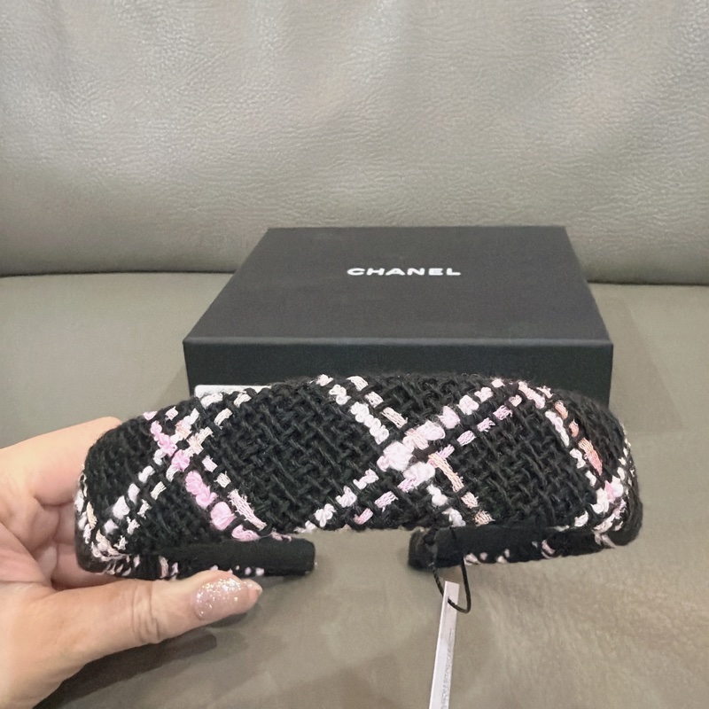 香奈兒毛呢髮箍-3