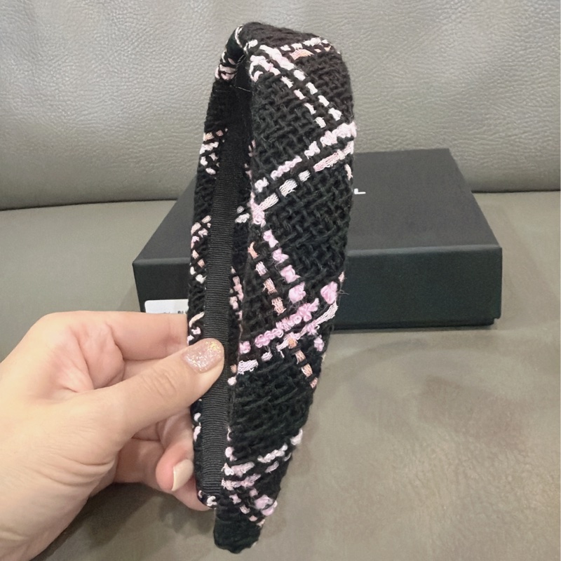 香奈兒毛呢髮箍-5