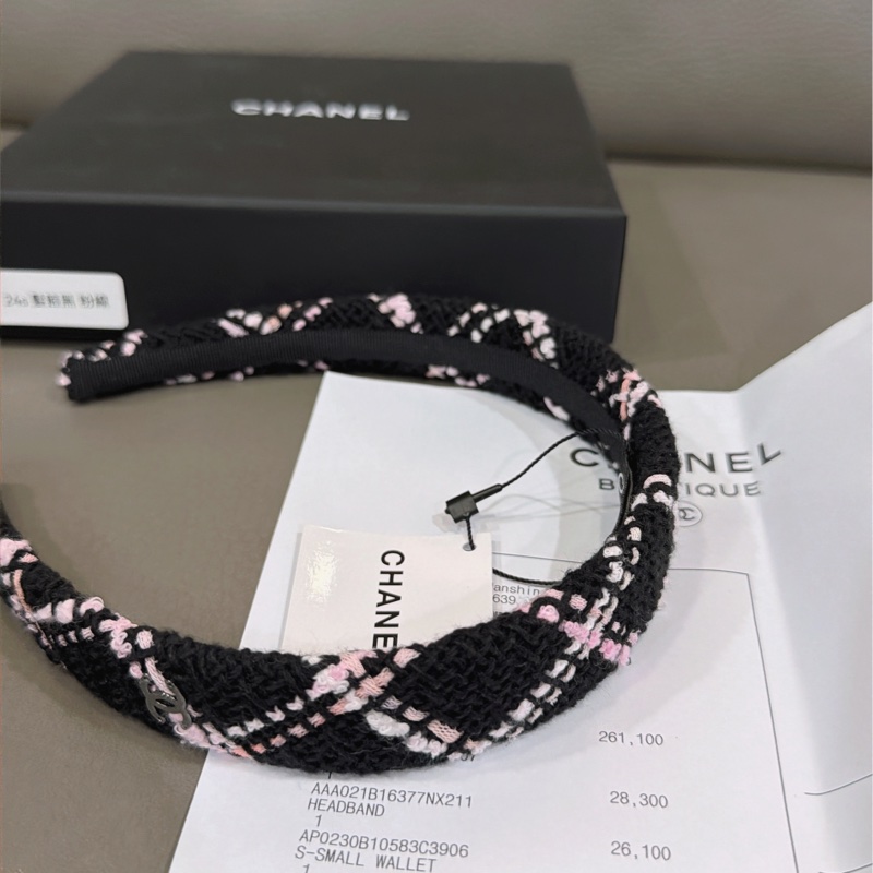 香奈兒毛呢髮箍-7