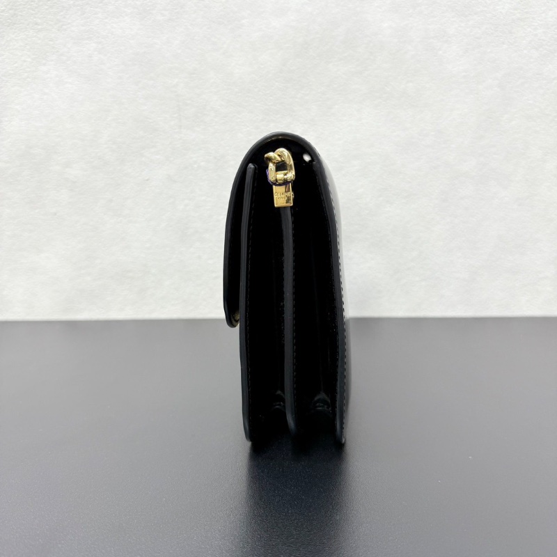 Celine 黑金光面牛皮 20*14cm  99新配件塵袋-3