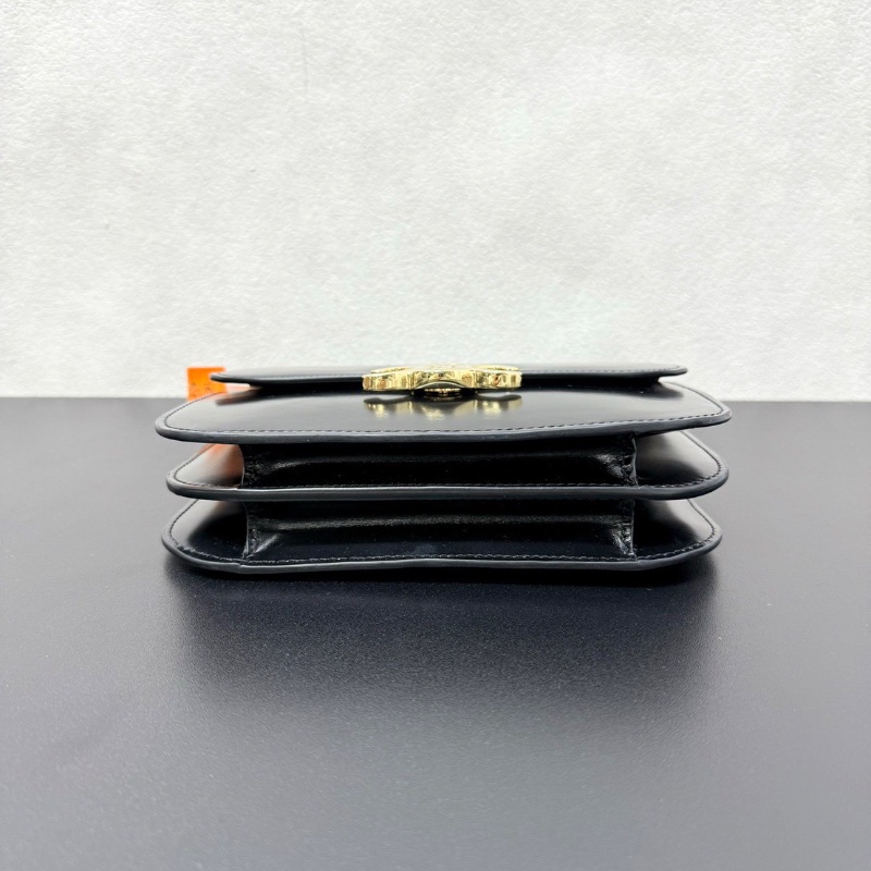 Celine 黑金光面牛皮 20*14cm  99新配件塵袋-4