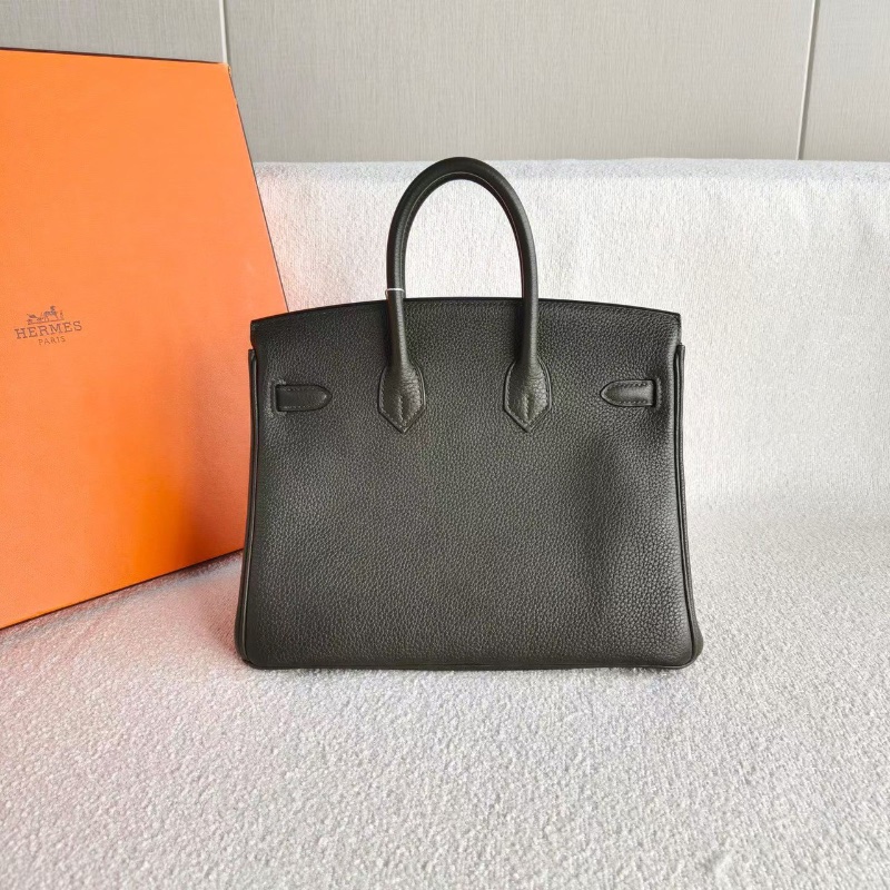 Hermes Birkin25灰綠色金扣 togo 25*19*13 99新配件塵袋鑰匙鎖雨衣購證-6
