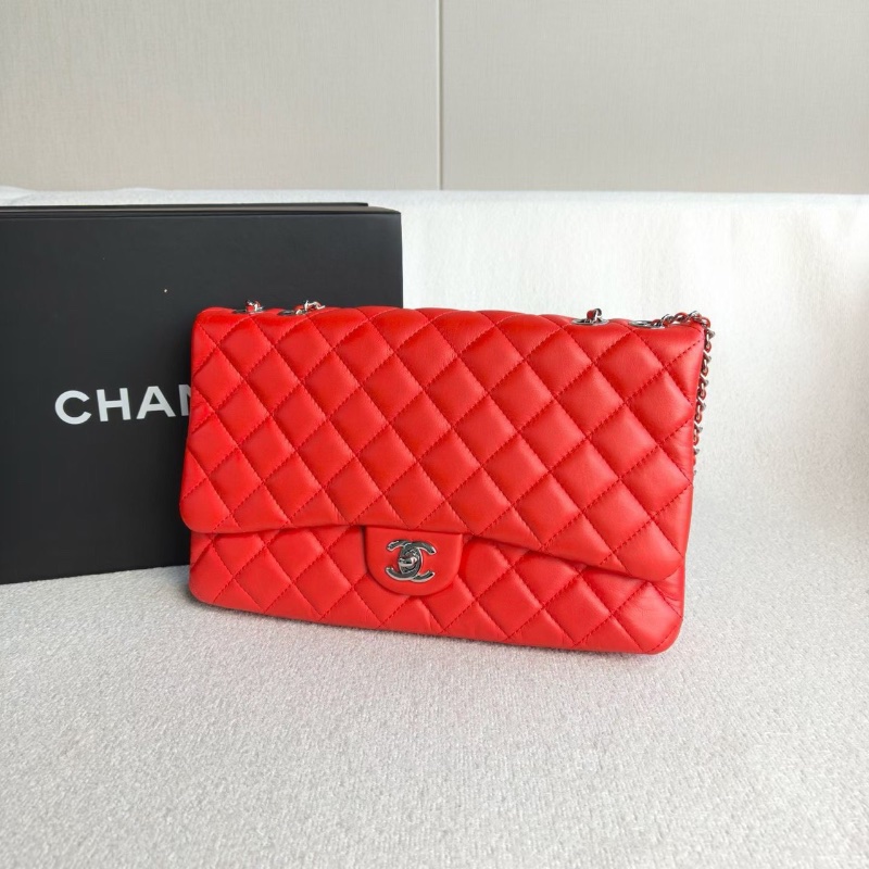 Chanel CF系列雙層口蓋包28*17*6 99新配件盒子塵袋保卡-3