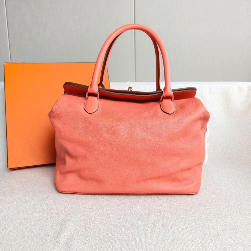 Hermes Toolbox33牛奶盒子 龍蝦粉銀扣 evercolor皮 33*30*23 98新配件塵袋肩帶鑰匙鎖-6