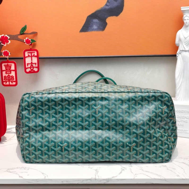 99新Goyard戈雅 滿印購物袋托特包 綠色大號編碼19 底長40-5