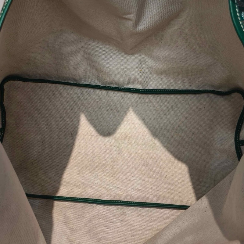 99新Goyard戈雅 滿印購物袋托特包 綠色大號編碼19 底長40-8