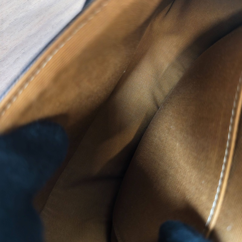 99新Celine賽琳 老花凱旋門馬鞍包 編碼22 底長18 無附件-7