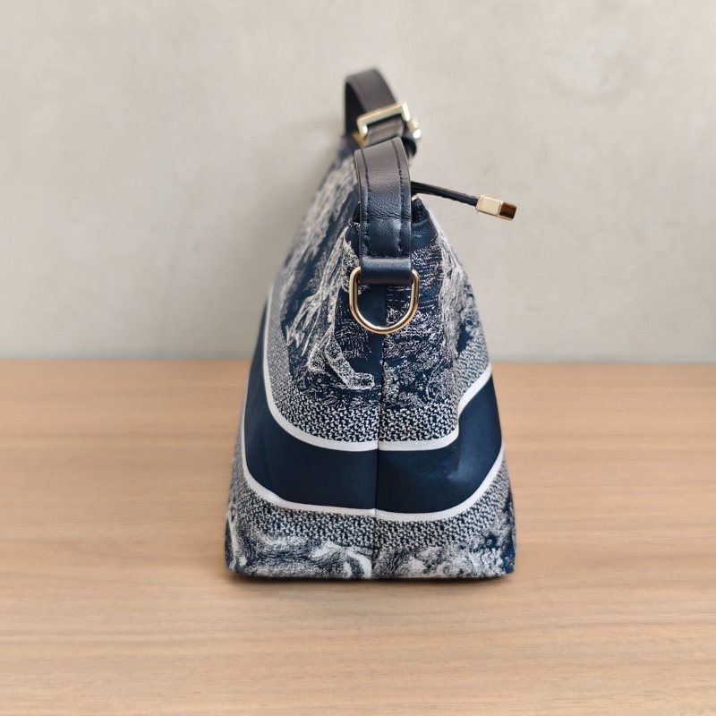 98新Dior迪奧 動物園系列飯盒包 藏藍色 編碼23 底長22 無附件-2