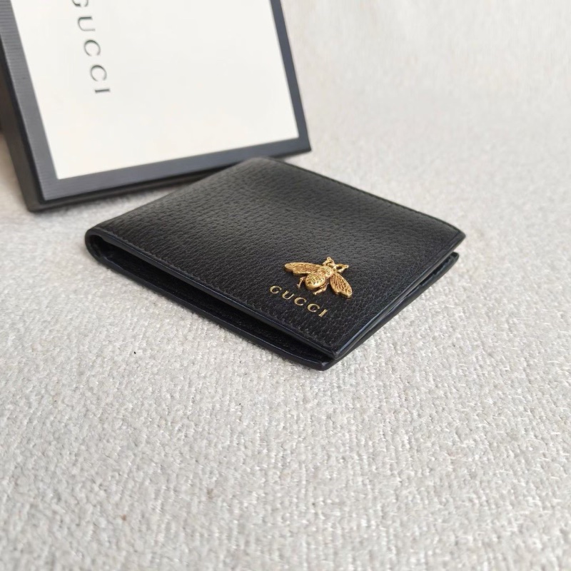 Gucci 小蜜蜂短款折疊錢包卡包11*9 98新配件盒子塵袋-3