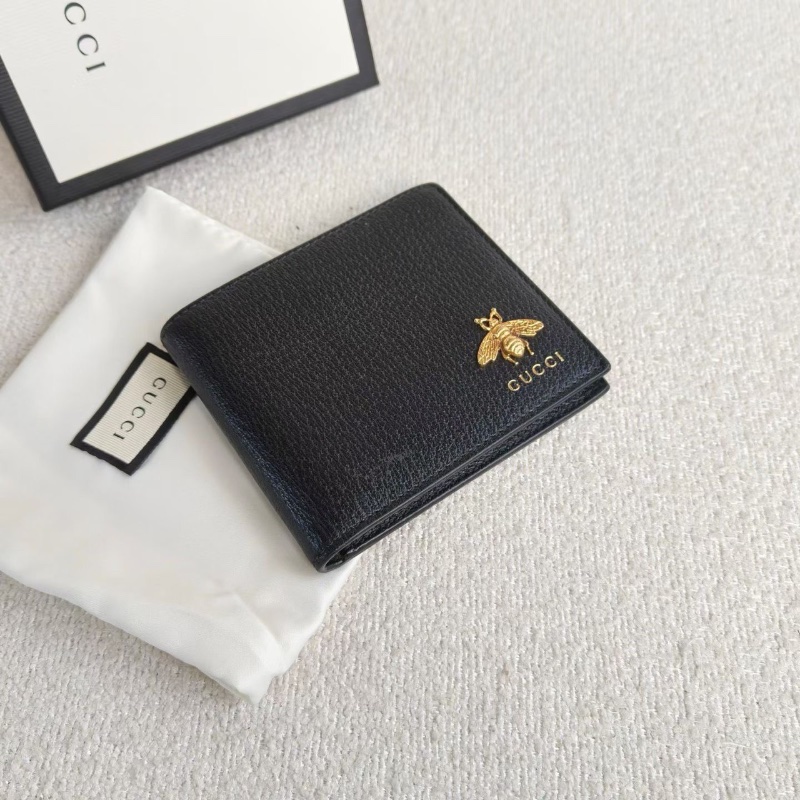 Gucci 小蜜蜂短款折疊錢包卡包11*9 98新配件盒子塵袋-4