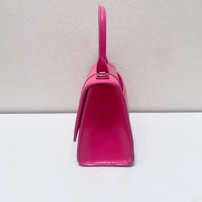 Balenciaga 芭比粉銀扣小號沙漏包18.5×11×7cm 98新配件塵袋-4