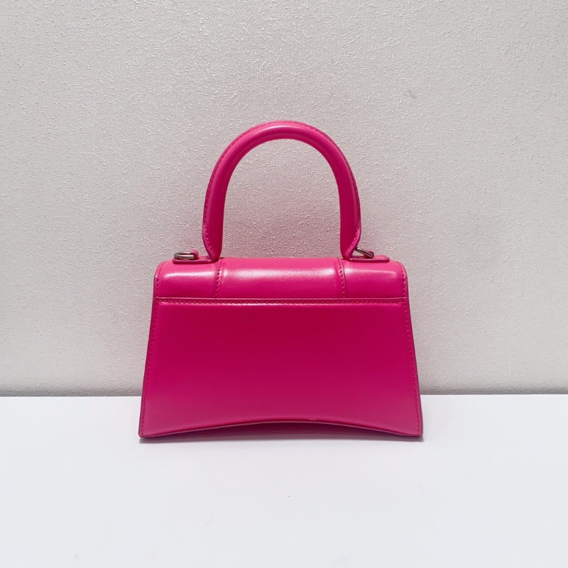 Balenciaga 芭比粉銀扣小號沙漏包18.5×11×7cm 98新配件塵袋-5