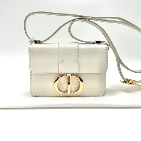 DIOR 白金蒙田30超mini盒子肩背斜背包15*11*4 98新配件塵袋