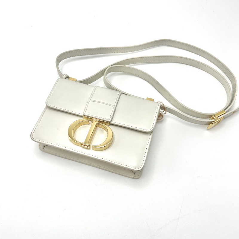 DIOR 白金蒙田30超mini盒子肩背斜背包15*11*4 98新配件塵袋-4