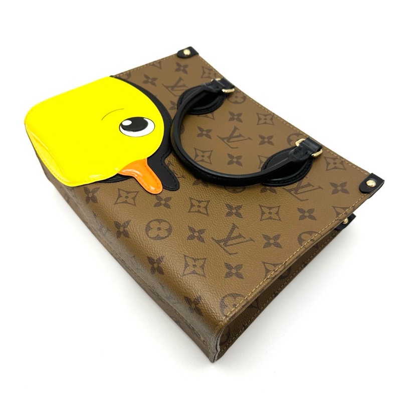 LV onthego小號Sun yi tien聯名款小黃鴨手提托特包24.5*19*11 全新閒置配件塵袋-3