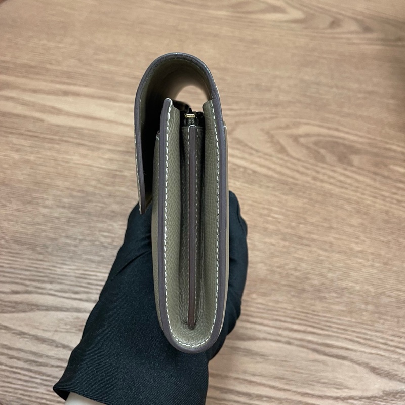 🌈Hermes🧡Constance Wallet🧡大象灰金扣🌟97.5新🌟Epsom皮🌟長銀包🌟愛馬仕🌟-6