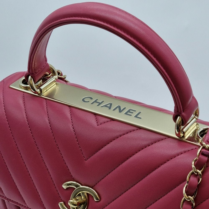 【包稅】CHANEL 時尚 CC 手提單肩包 粉紅 CHB090912-2