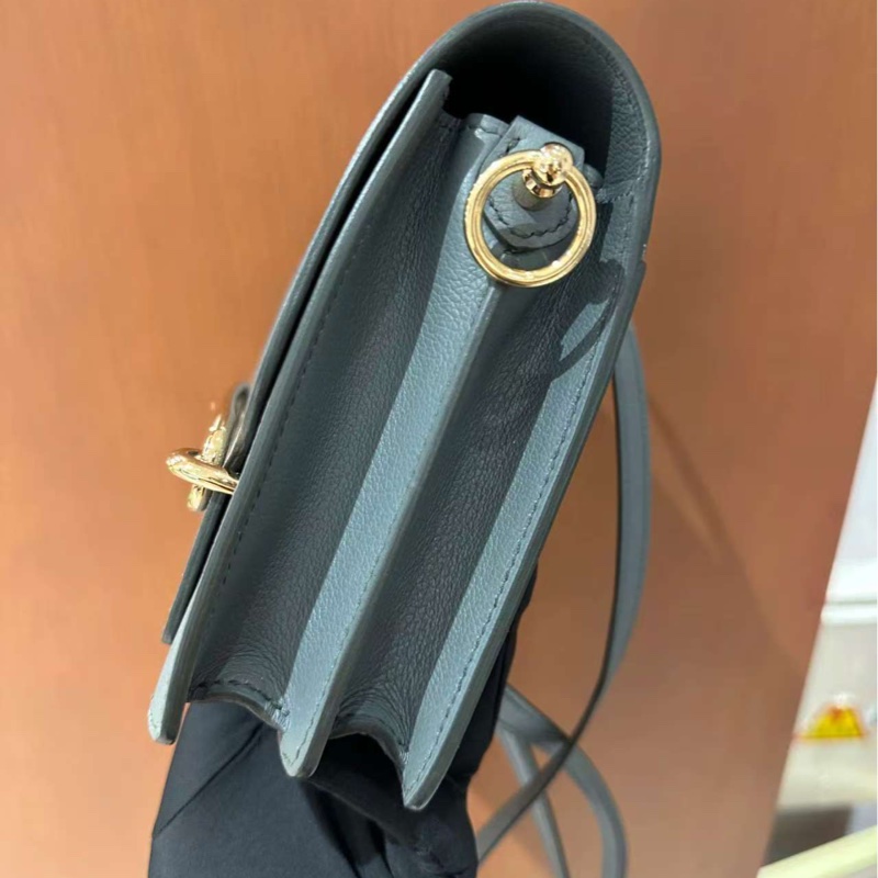 🌈Hermes🧡Mini Roulis🧡63杏仁綠淡金扣🌟全套有單🧡99新🌈evercolor皮🌟豬鼻子🌟愛馬仕🌟-2