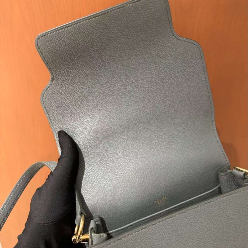 🌈Hermes🧡Mini Roulis🧡63杏仁綠淡金扣🌟全套有單🧡99新🌈evercolor皮🌟豬鼻子🌟愛馬仕🌟-7