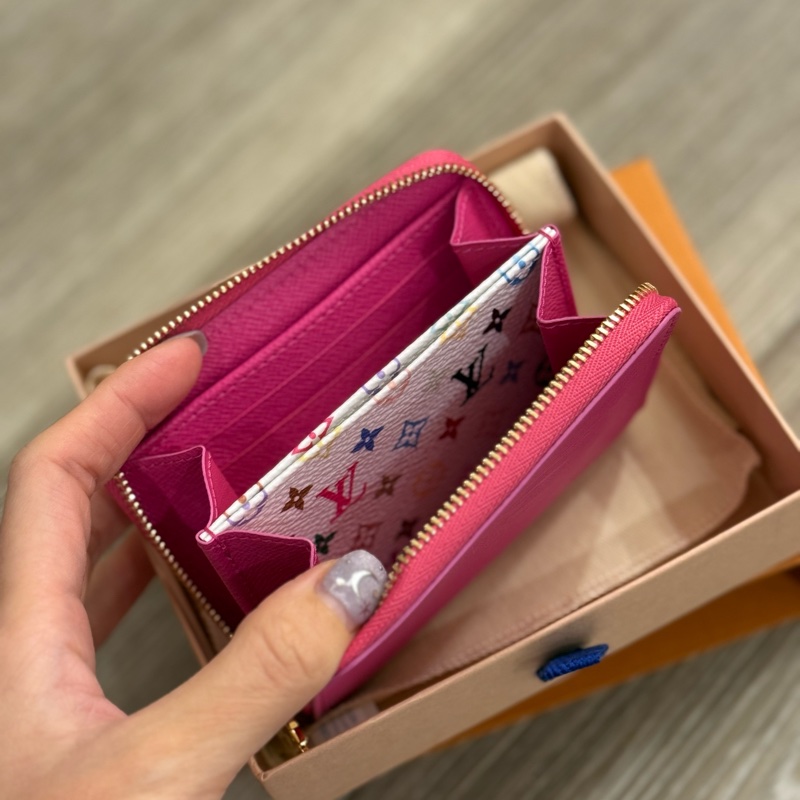 Louis Vuitton LV 村上隆 日本限定 拉鍊短夾 卡包 零錢卡包-2