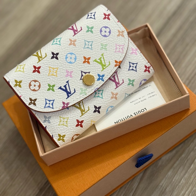 Louis Vuitton LV 村上隆 信封式卡包 零錢包 短夾-1