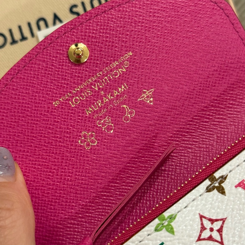 Louis Vuitton LV 村上隆 信封式卡包 零錢包 短夾-4