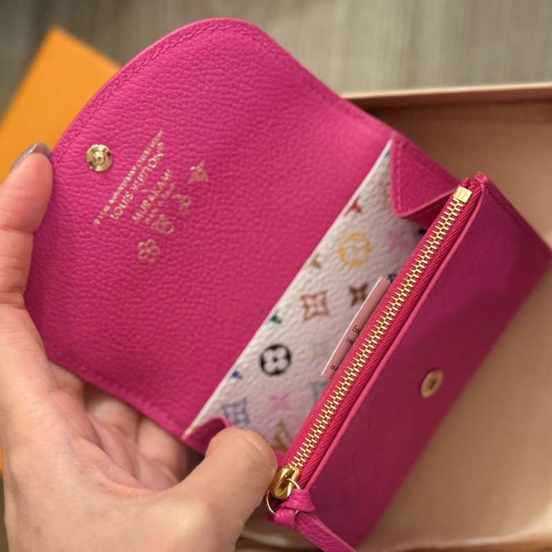 Louis Vuitton Lv 村上隆 信封式卡包 零錢包 短夾-1