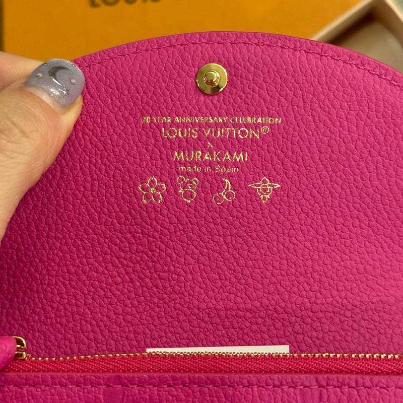 Louis Vuitton Lv 村上隆 信封式卡包 零錢包 短夾-2