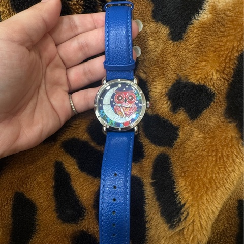 美國帶回Bertha Ashley 石英錶 貓頭鷹和月亮（原價美金513元）