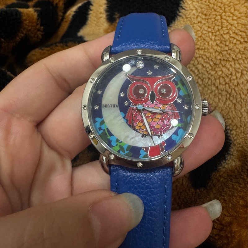 美國帶回Bertha Ashley 石英錶 貓頭鷹和月亮（原價美金513元）-9