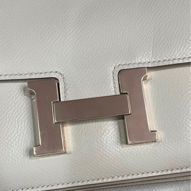 HERMES Mini Constance 19 奶昔白 玫瑰金扣 Y刻 98新-3