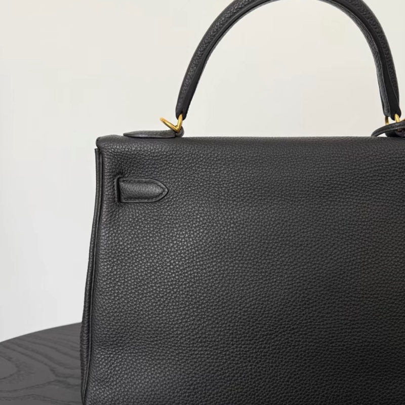 98新🩷 hermes kelly32黑金togo皮 框R 2014-2