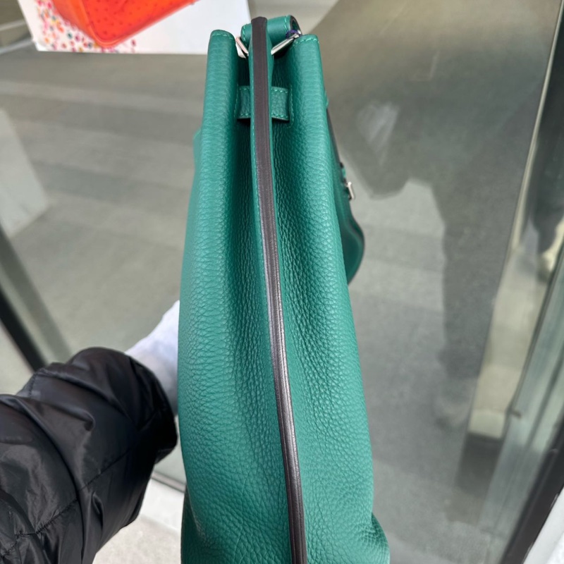 愛馬仕So kelly 22 孔雀綠-16