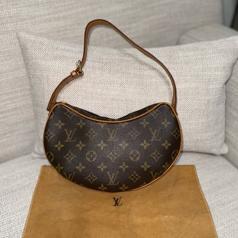 LV Croissant small 中古可頌包小號🥐漂亮好包況🧡豌豆包/月亮包/月牙包/LV老花肩背包/LV腋下包