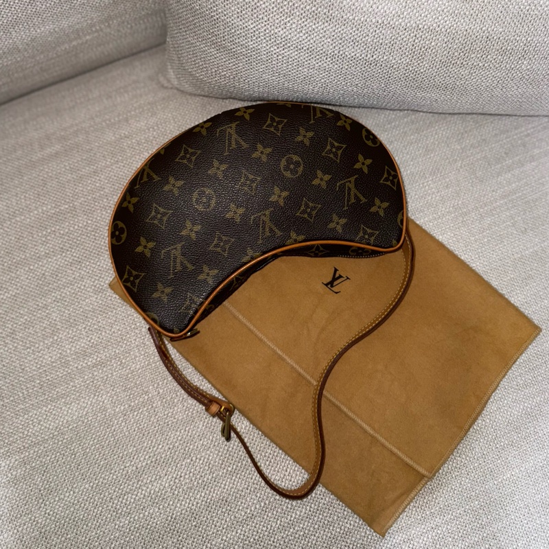 LV Croissant small 中古可頌包小號🥐漂亮好包況🧡豌豆包/月亮包/月牙包/LV老花肩背包/LV腋下包-19
