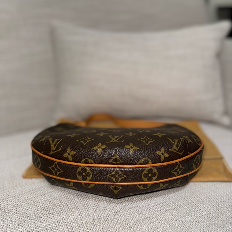 LV Croissant small 中古可頌包小號🥐漂亮好包況🧡豌豆包/月亮包/月牙包/LV老花肩背包/LV腋下包-22