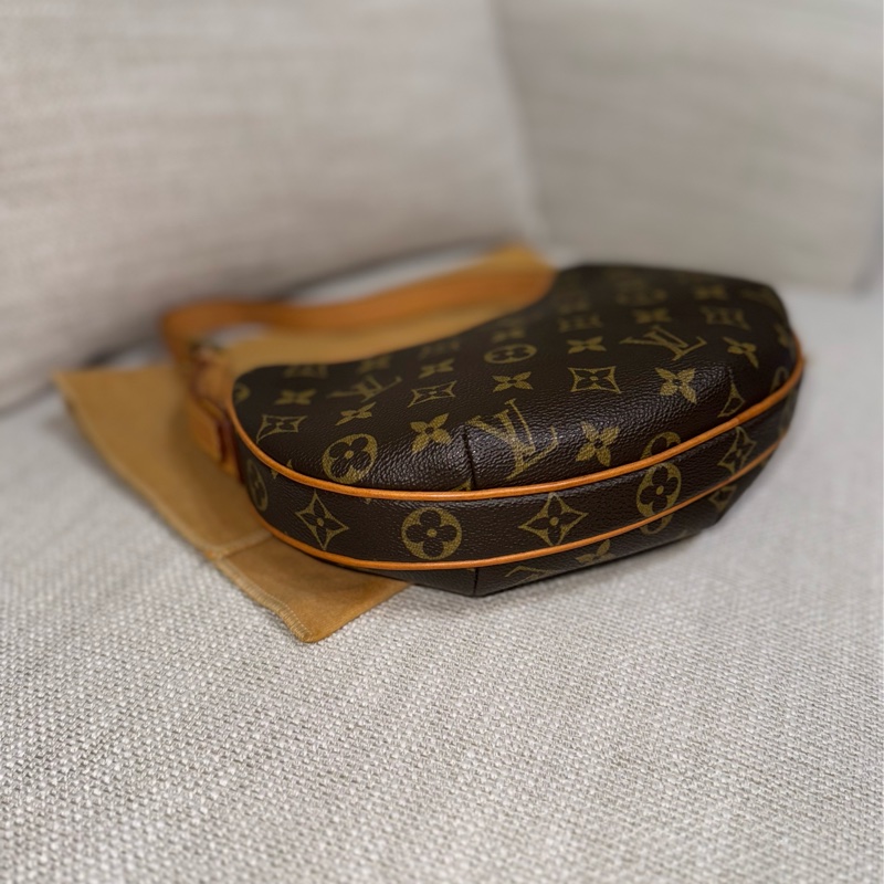 LV Croissant small 中古可頌包小號🥐漂亮好包況🧡豌豆包/月亮包/月牙包/LV老花肩背包/LV腋下包-24