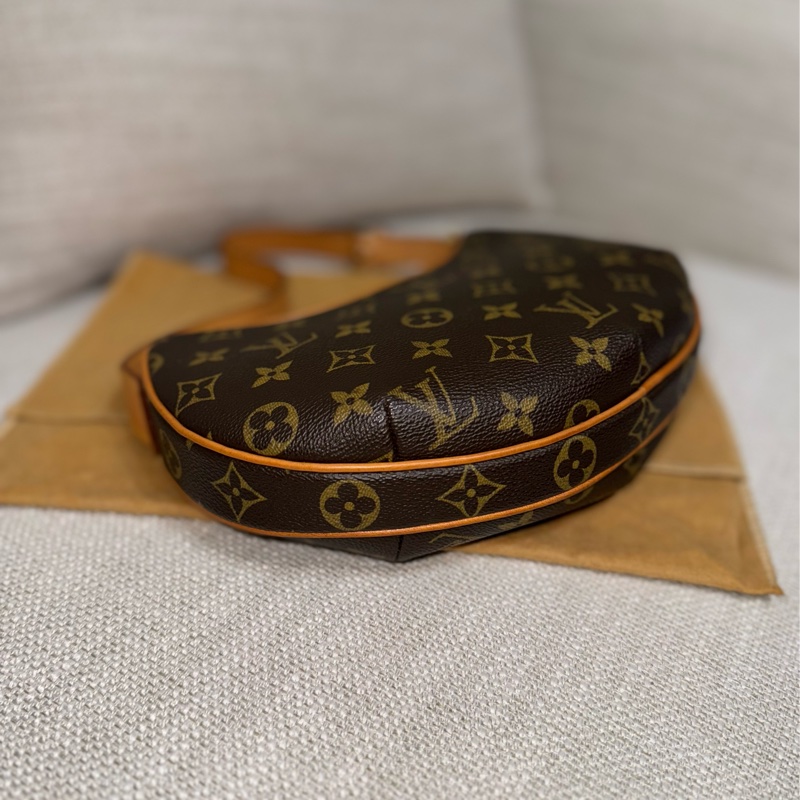 LV Croissant small 中古可頌包小號🥐漂亮好包況🧡豌豆包/月亮包/月牙包/LV老花肩背包/LV腋下包-27