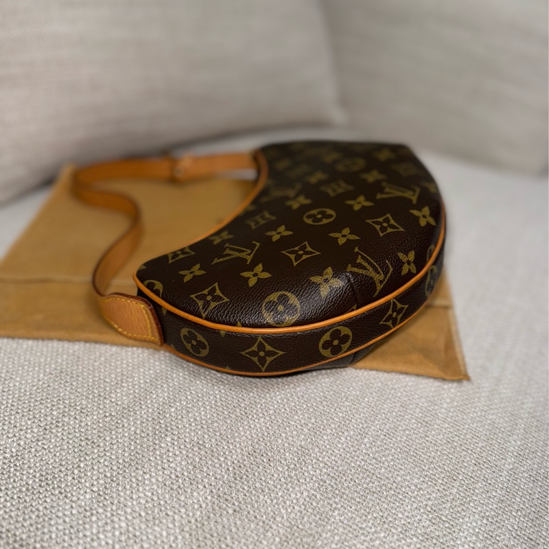 LV Croissant small 中古可頌包小號🥐漂亮好包況🧡豌豆包/月亮包/月牙包/LV老花肩背包/LV腋下包-28