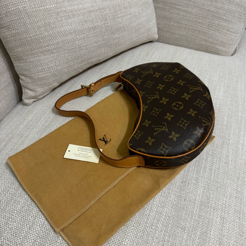 LV Croissant small 中古可頌包小號🥐漂亮好包況🧡豌豆包/月亮包/月牙包/LV老花肩背包/LV腋下包-58