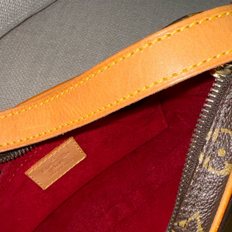 LV Croissant small 中古可頌包小號🥐漂亮好包況🧡豌豆包/月亮包/月牙包/LV老花肩背包/LV腋下包-64