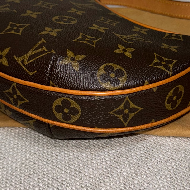 LV Croissant small 中古可頌包小號🥐漂亮好包況🧡豌豆包/月亮包/月牙包/LV老花肩背包/LV腋下包-66