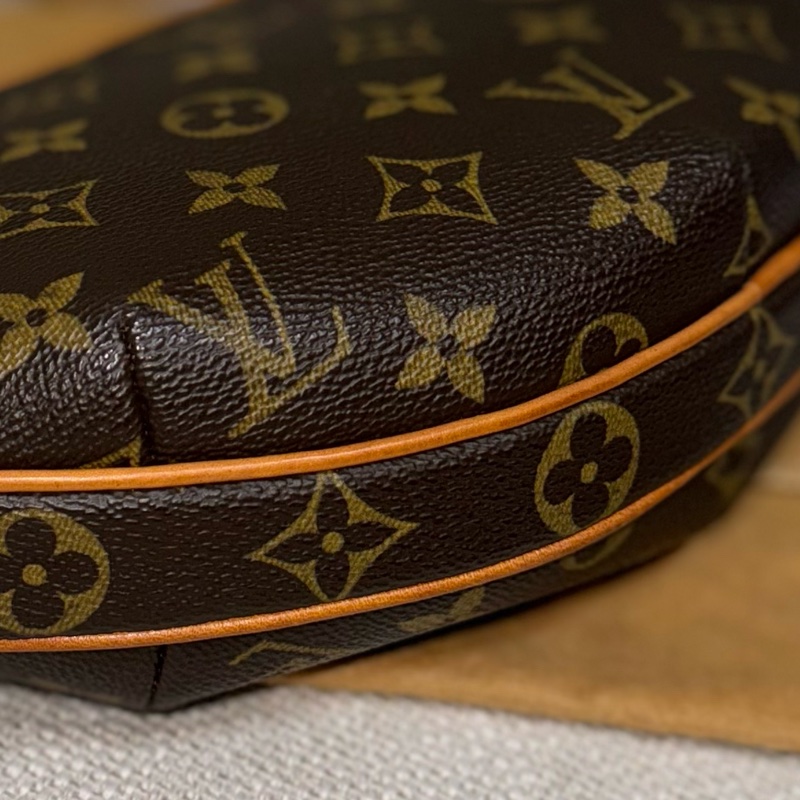 LV Croissant small 中古可頌包小號🥐漂亮好包況🧡豌豆包/月亮包/月牙包/LV老花肩背包/LV腋下包-67