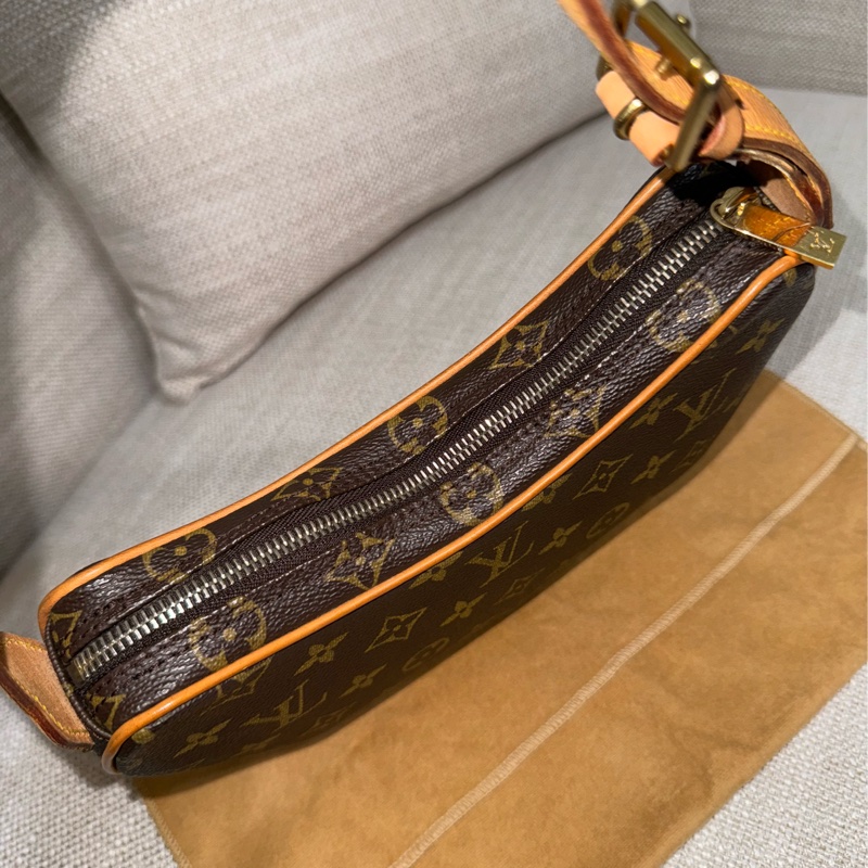 LV Croissant small 中古可頌包小號🥐漂亮好包況🧡豌豆包/月亮包/月牙包/LV老花肩背包/LV腋下包-72