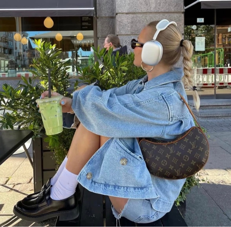 LV Croissant small 中古可頌包小號🥐漂亮好包況🧡豌豆包/月亮包/月牙包/LV老花肩背包/LV腋下包-14